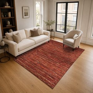 Tapis RUGS DEPOT LXDP-0329, vente en gros, rouge bordeaux, vintage, oriental, imprimé numériquement, lavable en machine, chenille, tapis de salon, antidérapant - Product Image 2