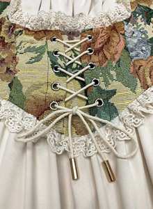 เดรสยาวแบบถักสำหรับผู้หญิงเดรสปาร์ตี้หรูหราแขนยาวพิมพ์ลายคลื่นวินเทจ2024ใหม่แฟชั่นฤดูใบไม้ร่วง - Product Image 2