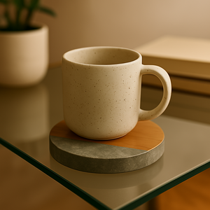 Marble Wood Coaster for Tabletop <b>Protection</b>, Cup Holder Coasters for Multiple Cup Types, Wood Coaster kitchen accessories - Product Image 6