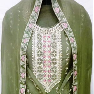 ชุดสูทแฟชั่นอินเดียปักด้วยมือจากนักออกแบบสมัยใหม่สำหรับงานปาร์ตี้สไตล์ดั้งเดิม - Product Image 1