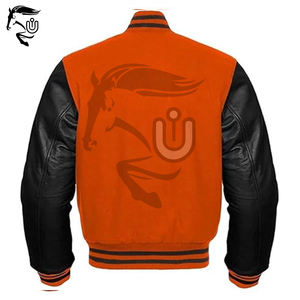 "Chaquetas universitarias de diseño personalizado | Chaquetas con letras de lana y cuero de estilo universitario al por mayor" POR UNBRIDLEDS INDUSTRY - Product Image 2