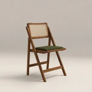 เก้าอี้ทานข้าวไม้พับได้ รุ่นซินเทียร์ วินเทจ กรีน อีลิน - Product Image 3