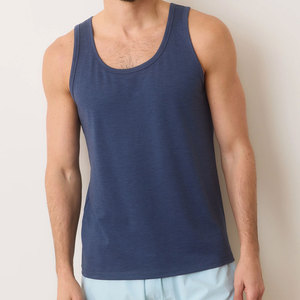 Débardeur d'été en coton respirant sans manches OEM personnalisé pour hommes grande taille Fit Logo Printing for Gym Streetwear Brand Exposure - Product Image 3