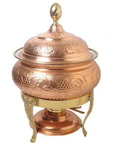 Conception martelée Restaurant équipement alimentaire chauffe-plat pour la fête de mariage restauration servant chauffe-plat - Product Image 3