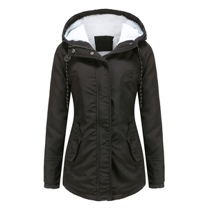Chaqueta de Forro Polar para Mujer, Nueva, Lisa, con Cierre Completo, Gruesa, Abrigada, para Invierno, de Primera Calidad - Product Image 6