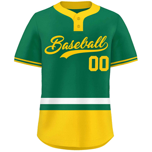 Maillots de sport personnalisés OEM, maillot de baseball avec nom et numéro pour les équipes, maillot de baseball en polyester double tricot - Product Image 2