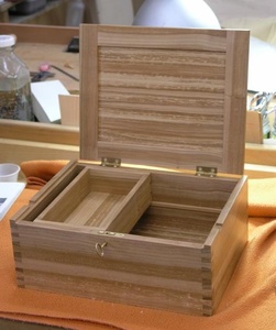 กล่องของขวัญไม้ธรรมชาติโบราณและกล่องเครื่องประดับสำหรับตกแต่งบ้านสำหรับตกแต่งคริสต์มาส - Product Image 1