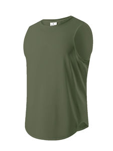 Nueva camiseta sin mangas para hombre totalmente personalizada 100% camisetas sin mangas de tela de algodón al por mayor ajuste personalizado suave y transpirable para ropa de gimnasio - Product Image 4