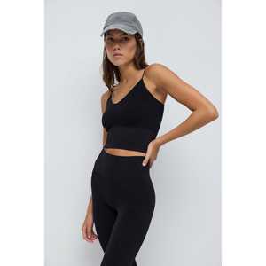 Leggings décontractés pour femmes 100% coton Mega Merchant toutes saisons taille mi-haute doux pour le fitness, la gym et le sport, taille XL disponible - Product Image 4