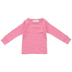 Camiseta Rosa de Manga Larga para Bebé - Product Image 1
