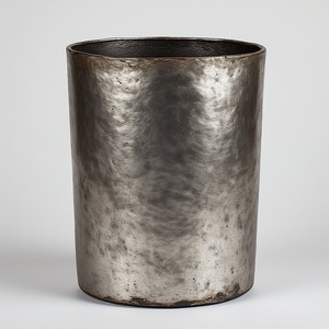 Maceta de metal hecha a mano pulida de lujo con cuerpo brillante perfectamente diseñada para ideas de decoración y estilo de jardín de temporada - Product Image 3