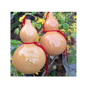 Vietchoice Natural Dried <b>Gourd</b> Handicraft for Decoration-Eco-friendly Carved <b>Bottle</b> DIY Souvenir - Product Image 2