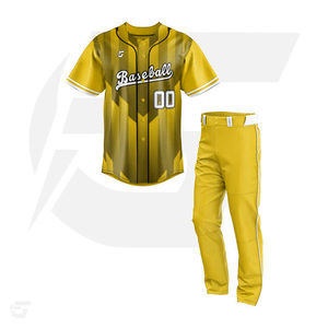 OEM al por mayor 100% poliéster uniformes de béisbol diseñe sus propios uniformes de béisbol y sóftbol para hombres Jersey y pantalón conjunto - Product Image 3