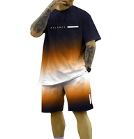 Ensemble T-shirt et short d'été pour homme, respirant, imprimé en sérigraphie, confortable, manches courtes, style streetwear, design personnalisable