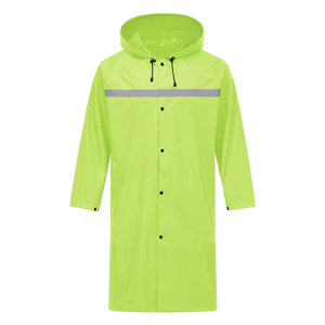 Chubasquero de trabajo de lona impermeable de alta resistencia personalizado para hombres con capucha cómoda de secado rápido y transpirable para actividades al aire libre - Product Image 2