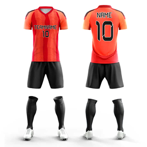 Uniforme de Fútbol Sublimado Personalizado, Transpirable, Nuevo Uniforme de Entrenamiento de Fútbol Personalizado, Camiseta de Fútbol de Manga Corta Estampada - Product Image 2