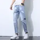 Jeans droits respirants sur mesure pour hommes, grande taille, nouvelle arrivée, meilleure vente, meilleur prix, vente en gros - Product Image 4