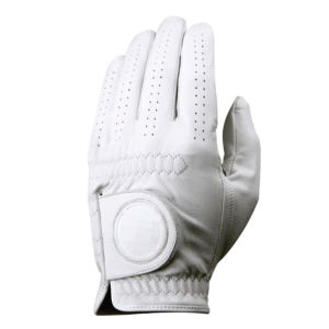 Gant de golf en cuir Cabretta véritable, blanc, doux, respirant, sans emballage - Product Image 1