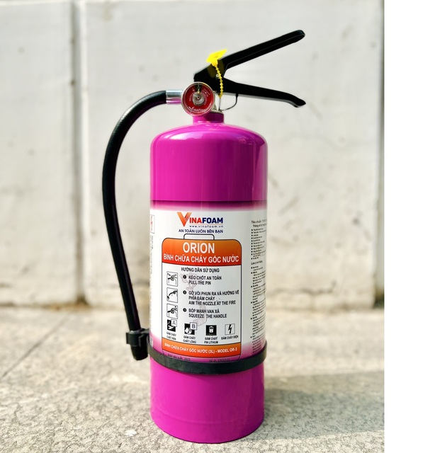 ORION 6 Liter Fire Extinguisher Exclusively for Lithium Battery Fires and A-B-C Fires From Vinafoam Vietnam