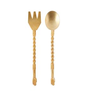 Design luxueux taille personnalisée disponible ensemble de couverts faits à la main en acier inoxydable ensemble de couverts alimentaires de l'Inde. - Product Image 4