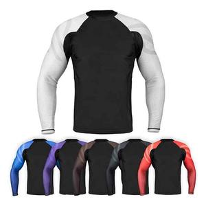 Alta calidad de encargo de los hombres de manga larga Rash Guard OEM fabricante para el surf Rush Guard - Product Image 5