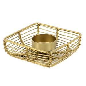 Ensemble de bougeoirs en métal doré moderne en gros, style nordique minimaliste, bougeoir en fer pour centre de table de mariage, décoration de maison de luxe - Product Image 5