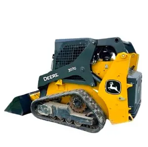 Vendita calda abbastanza usato JOHN DEERE 317G Skid Steer cingolato con treno idraulico a due velocità ad alto flusso e carburante Diesel