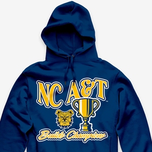 Carolina del Norte A & T Aggies Sudadera con capucha Bulldog Built Champions Collection Invierno Forrado Anti-retráctil Bordado Múltiples colores OEM - Product Image 2