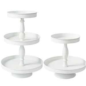 El Soporte redondo de Metal para pasteles más exigente, soporte para pasteles, soporte para postres para bodas, decoraciones para fiestas de cumpleaños, exhibición de cupcakes - Product Image 6