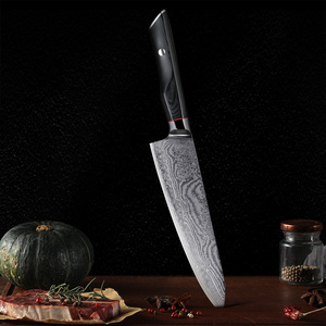 Vente en gros de couteau japonais professionnel OEM ODM de qualité supérieure personnalisé Nouveau design de couteau de chef de cuisine en acier Damas - Product Image 6