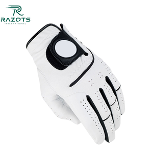 Super September Custom Cabretta Guantes de golf de cuero Alto agarre Transpirabilidad Protección UV para mano izquierda OEM Deportes de piel de oveja - Product Image 6