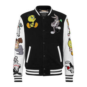 Chaqueta de béisbol universitaria personalizada para hombre, fabricante OEM de lana y cuero PU, estilo universitario disponible en pedidos al por mayor - Product Image 2