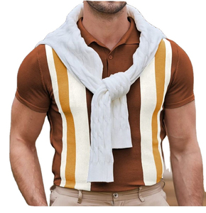 Chemises en coton élasthanne pour hommes, fourniture en usine, séchage rapide, respirantes, grande taille, couleur unie avec impression de logo personnalisé, tricoté - Product Image 2