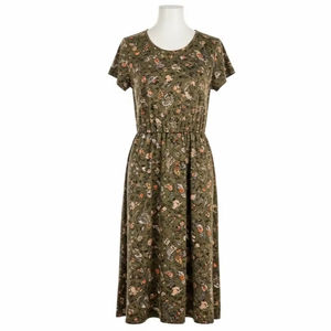 ชุดเดรสลำลองพิมพ์ลายเป็นมิตรกับสิ่งแวดล้อม ผ้าโพลีเอสเตอร์ผสม เนื้อผ้านุ่ม ทรงเอวต่ำ แขนสั้น น้ำหนักเบา เหมาะสำหรับใส่ในชีวิตประจำวัน แฟชั่นเสื้อผ้า - Product Image 5