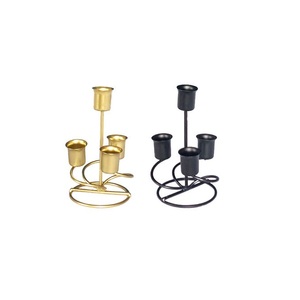 Candelabro decorativo para el hogar, soporte de Metal con recubrimiento de polvo para cocina y mesa, Color negro, para casa y Hotel - Product Image 6