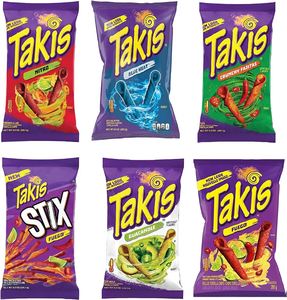 Venta caliente Takis Blue Heat Tortilla Chips 9,9G Venta al por mayor Snack Food Mejor calidad Precio de fábrica Proveedor de chips de maíz enrollado picante - Product Image 5