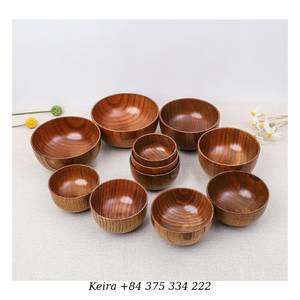 Bol en bois de manguier, finition polie, pour service de cuisine et utilisation décorative sur table, Vietnam - Product Image 1