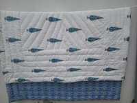 Couette en flanelle de coton vintage faite à la main, imprimée à blocs rouges, anti-bactérienne, rafraîchissante, pour adultes - Tailles King et Twin pour la maison