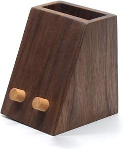 ที่ใส่ปากกาทำจากไม้พิมพ์ลายดีไซน์โบราณทำด้วยมือใหม่เสื่อและแผ่นรอง - Product Image 1