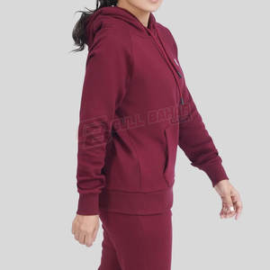 Nouveauté, ensemble survêtement 2 pièces pour femmes avec logo personnalisé, pantalon de jogging respirant à capuche et taille personnalisée pour la saison hivernale - Product Image 6