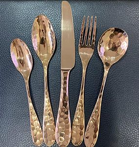 Juego de cubiertos de acero inoxidable de alta calidad de diseño exquisito, cubiertos reutilizables para el hogar, restaurantes, bodas, decoraciones al por mayor - Product Image 1