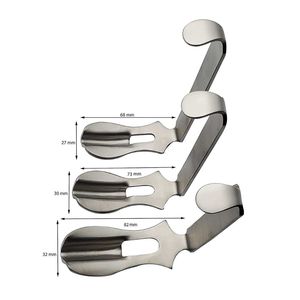 DEBONAIRII Abrebocas Reutilizable de Acero Inoxidable Plateado con 3 Cuchillas, Retractor de Mejillas para Conejos y Ganado, Uso Quirúrgico Veterinario, CE - Product Image 2