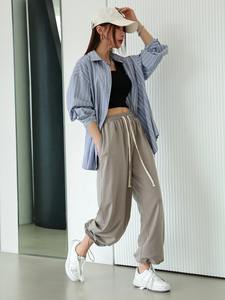 Wholesale Breathable Cotton <b>Fleece</b> Jogger Pants <b>Woman</b> High Quality Track <b>Trousers</b> Sweatpants - Product Image 6