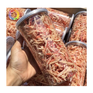 Calmar séché râpé à la vapeur de noix de coco, collation de fruits de mer naturels avec une touche douce de noix de coco, bandes de calmar séché infusées à la noix de coco - Product Image 2