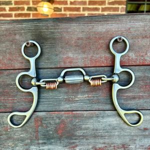 Bocado de Anillo Libre para Caballo, de Calidad Lujosa, con Corrector de Mandíbula Articulado, Joyería Ecuestre - Product Image 3