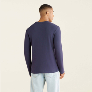 เสื้อยืดแขนยาวของผู้ชายมีสไตล์ผ้านุ่มออกแบบมาสำหรับชุดทำงานแบบลำลองแขนยาวของผู้ชาย - Product Image 3