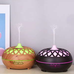 Wholesale 500ml Wood Grain Essential Oil <b>Diffuser</b> Ultrasonic Aromatherapy Humidifier with 7 Color <b>LED</b> - Product Image 6
