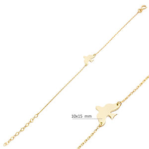 Bracelet en argent à breloques fait main Design oiseau uni vente en gros de bijoux en argent sterling turc 925 faits à la main - Product Image 2