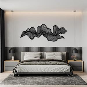 Décor d'art mural en métal artistique de qualité supérieure Sculpture en fer artisanale Accent mural sophistiqué pour salon chambre couloir - Product Image 5