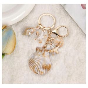 พวงกุญแจเปลือกหอย น่ารัก ทำจากอะคริลิค รูปทรงเปลือกหอยทะเล ของที่ระลึกน่ารักสำหรับคู่รัก ใช้ตกแต่งกระเป๋าเป้ กระเป๋าถือ พวงกุญแจเปลือกหอย - Product Image 6